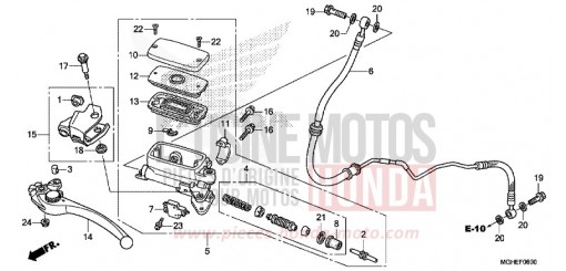 CLUTCH MASTER CYLINDER VFR1200XE de 2014